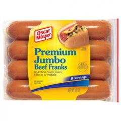 Premium Jumbo Beef Franks 8 Count